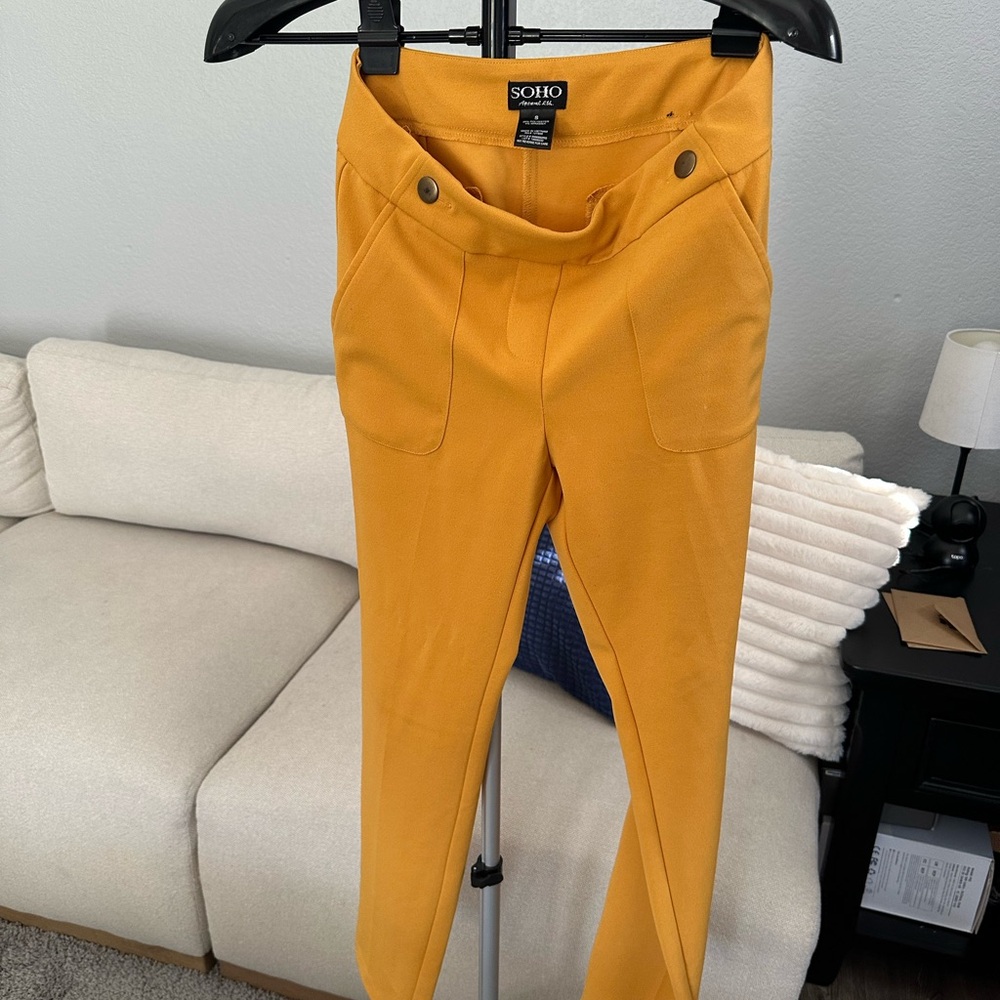 Soho Vibrant Yellow Trousers